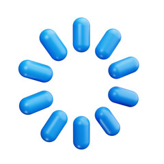 loading 3d render icon