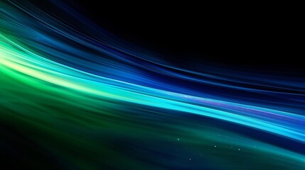 Psychedelic light streams, dark background, abstract, vibrant colors