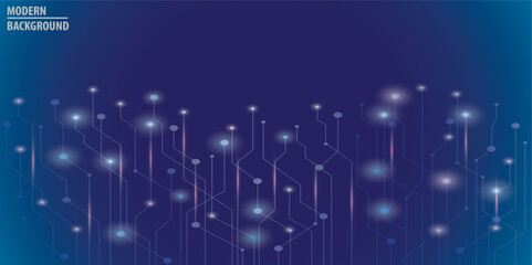 Futuristic technological abstract background can use for business flyer template and invitation to science exhibition