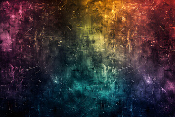 Abstract Multicolored Textured Painting with Vertical Strokes