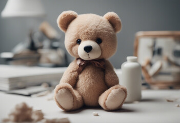 Obraz premium Collection of Stuffed animal toy isolated on a transparent background