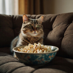 Beautiful cat image. Generative Ai