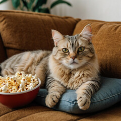 Beautiful cat image. Generative Ai