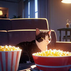 Beautiful cat image. Generative Ai