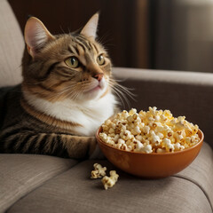 Beautiful cat image. Generative Ai