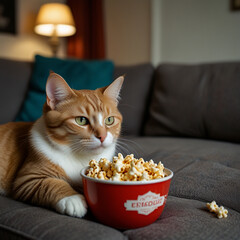 Beautiful cat image. Generative Ai