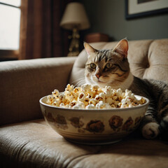 Beautiful cat image. Generative Ai