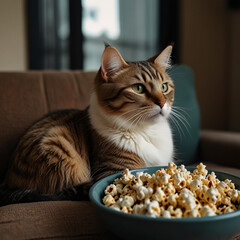 Beautiful cat image. Generative Ai