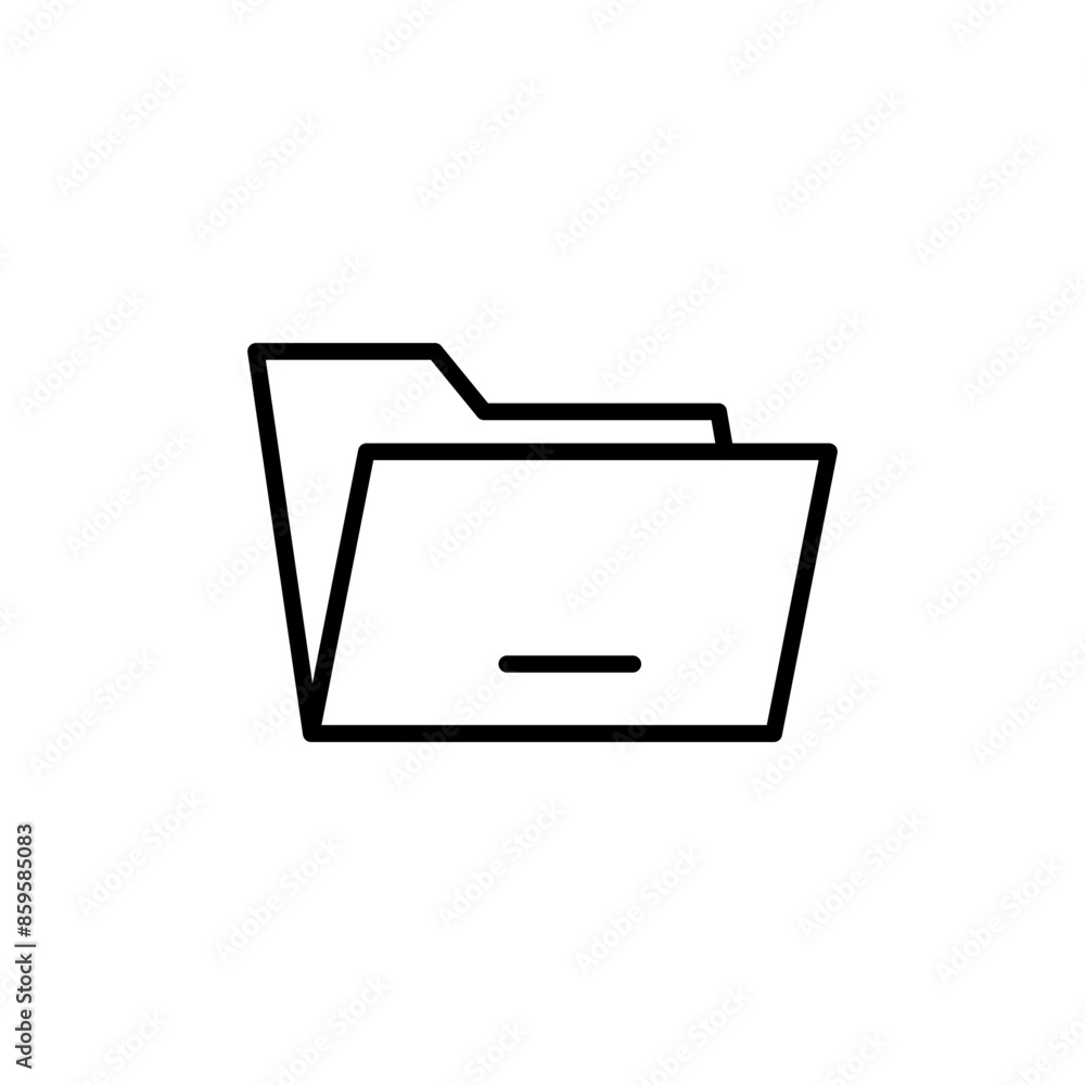 Poster file folder icon perfect for organization and document management
