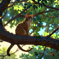 Beautiful cat image. Generative Ai