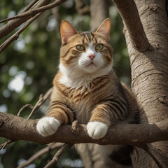 Beautiful cat image. Generative Ai