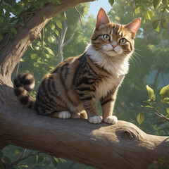 Beautiful cat image. Generative Ai