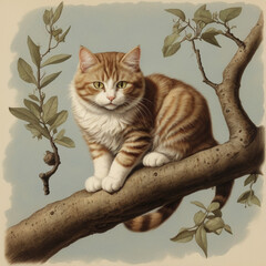 Beautiful cat image. Generative Ai