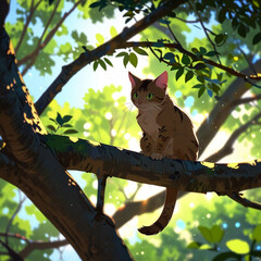 Beautiful cat image. Generative Ai