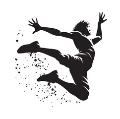 PARKOUR SPORTS player VECTOR Illustration 