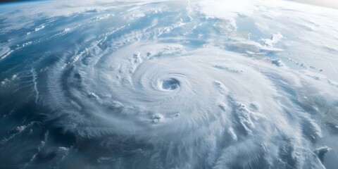 Satellite image captures approaching hurricane near North America. Concept Satellite Imagery, Hurricane, North America, Natural Disaster, Weather Updates