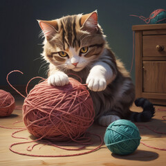 Beautiful cat image. Generative Ai