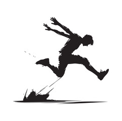 PARKOUR SPORTS player VECTOR Illustration 