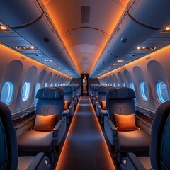 Fototapeta premium Premium business class comfort.