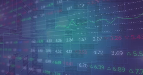 Image of financial data processing over grid