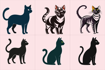 Print Cat vector illustration/