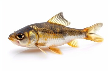 Fish photo on white isolated background