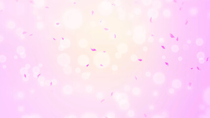 Pink Rose Petals, cherry blossom on spring background, nature