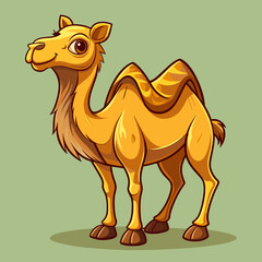 Playful Camel Cartoon Vector Clipart