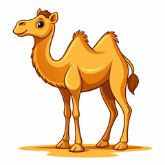Cartoon Style Camel Vector Art