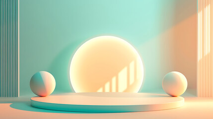 podium display background