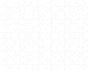 PNG Illustration of big white puzzle, separate parts