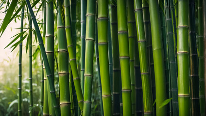 Beautiful bamboo closeup in nature