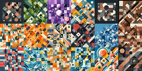 Modern abstract backgrounds. AI generated illustration