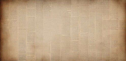 Fototapeta premium Old newspaper texture background showing news articles and columns