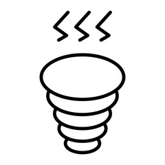 Hurricane Line Icon