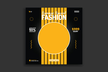 shoes social media banner design template