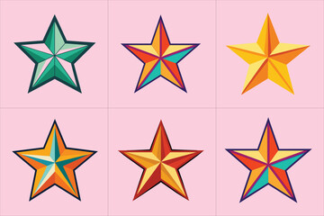 Print star vector illustration