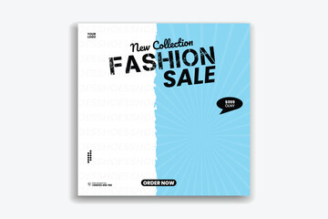 shoes social media banner design template