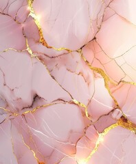 Light Pink Crackled Marble Seamless Pattern