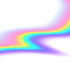 Rainbow gradient segment isolated on transparent background, Overlay gradient