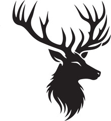 silhouette of a deer