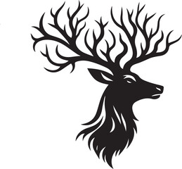 silhouette of a deer