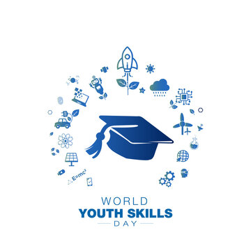 World Youth Skills Day. Promotion of youth skills for globle employment and sustainable development.
