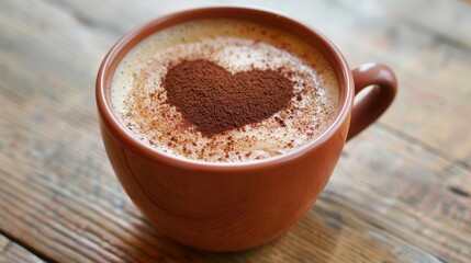 Heart-Shaped Coffee Foam