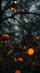 Dark and Moody Halloween in Soft Focus Bokeh
