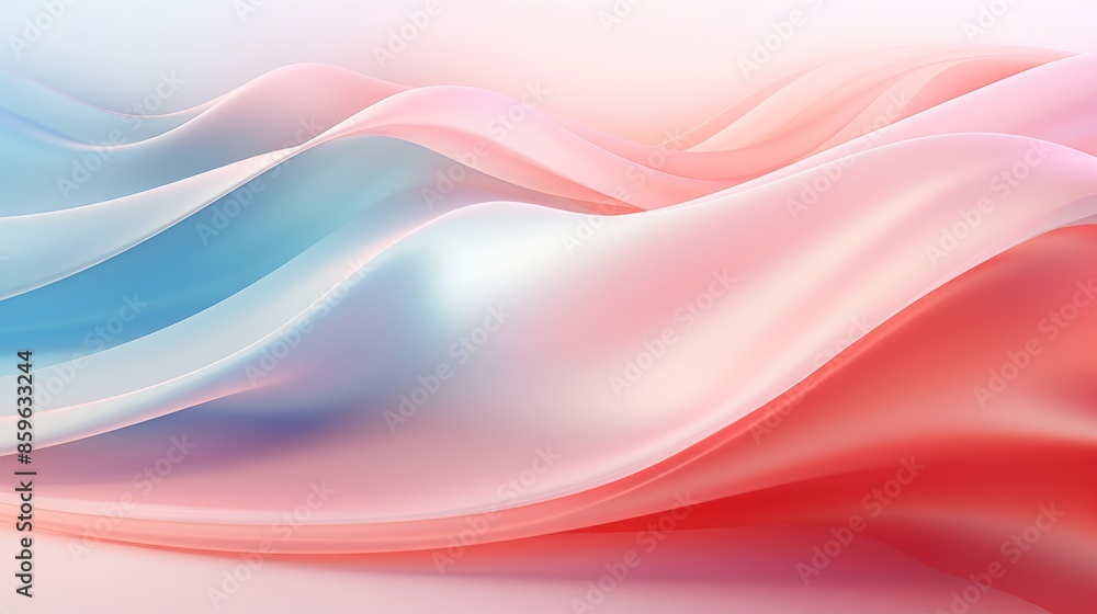 Poster energetic and colorful gradient waves shaping a vibrant abstract background