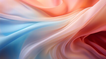 Obraz premium Vibrant abstract design with flowing, colorful gradient waves