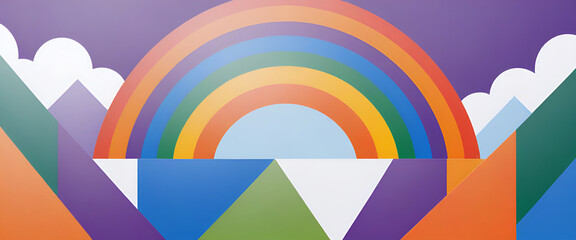 Obraz premium illustrazione con elementi geometrici a tema astratto contemporaneo