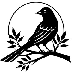 bird on a branch of tree