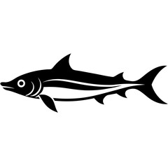 shark isolated on white